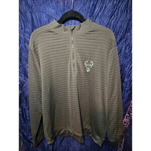 Antigua Women’s Milwaukee Bucks Basketball Logo Quarter-Zip Sweatshirt 2X XXL